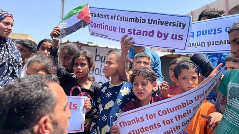 教育も未来も奪われたガザの学生、米大学のパレスチナ連帯デモに謝意