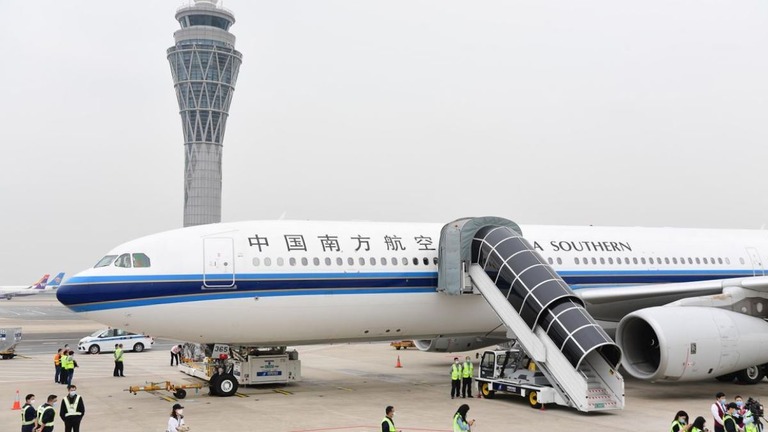 中国南方航空が片道約１万４１４７キロとなる深セン市とメキシコ市を結ぶ直行便を就航させる/Chen Wen/China News Service/Getty Images