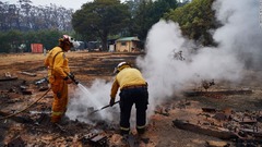 オーストラリア南東部に待望の豪雨、森林火災の３分の１が鎮火