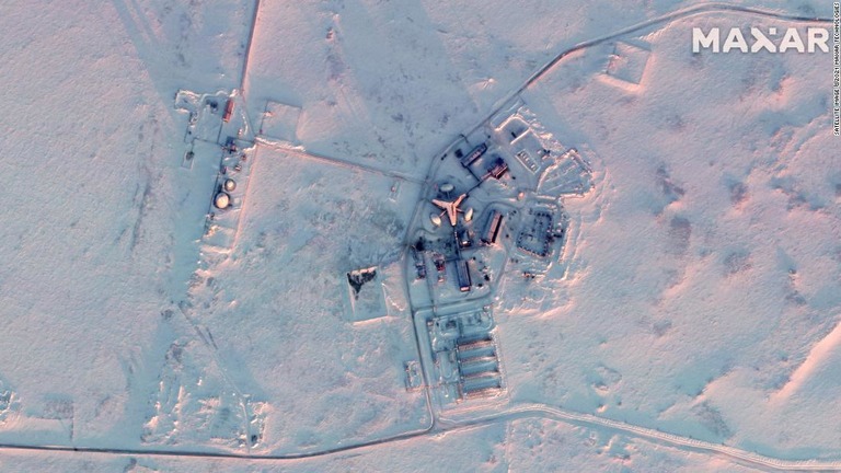 ナグルスコエ基地を撮影した衛星写真＝３月１６日
/Satellite image ©2021 Maxar Technologies