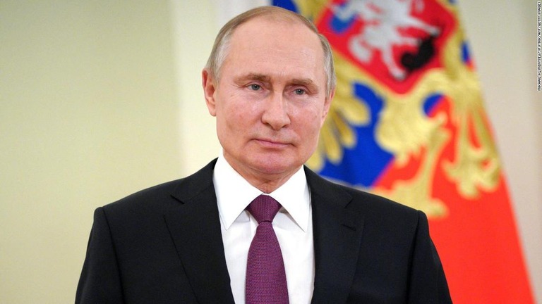 ロシアのプーチン大統領。ウクライナとの関係を巡る「歴史戦」の行き着く先は/Mikhail Klimentyev/Sputnik/AFP/Getty Images