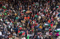 世界各地でパレスチナ支持の大規模デモ、即時停戦訴え