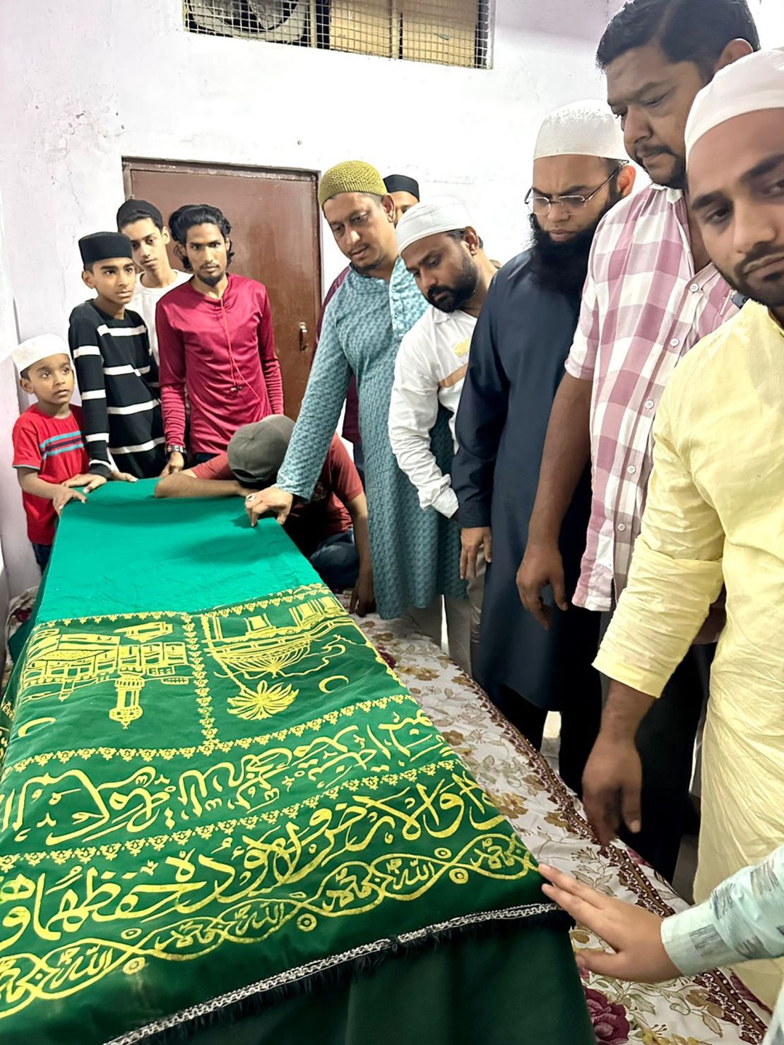 アスファンさんの遺体は３月にインドに戻ってきた/Mohammed Imran