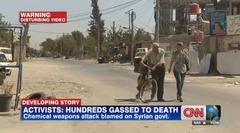 シリア政権、「テロリストが化学兵器を使用」と主張