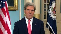 シリアでのサリン使用の証拠入手、米国務長官が発表