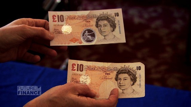 英国にポリマー紙幣が登場 偽造しにくく、耐久性も向上(1/3) - CNN.co.jp