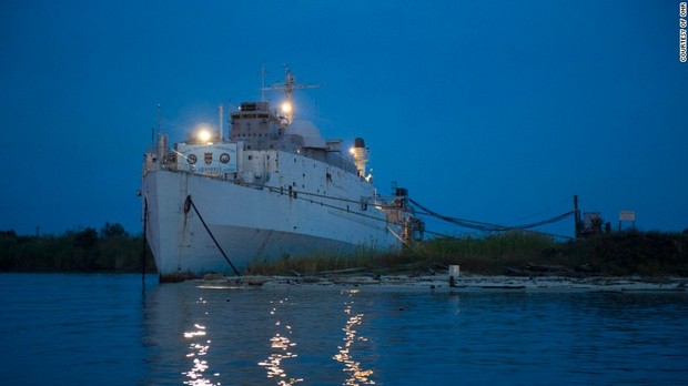 現役を引退した米軍艦「シャドウェル」を使って昨年、試作品の実験が行われた