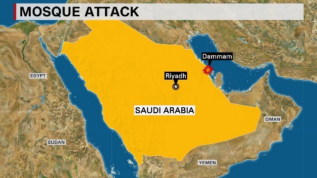 サウジアラビア東部州の州都ダンマームのモスク近くで襲撃事件