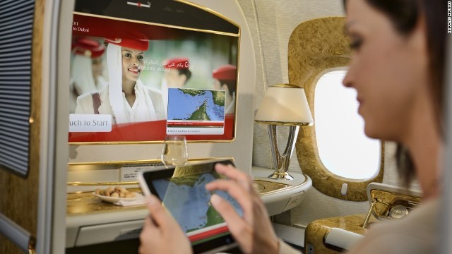 エミレーツ航空は機内エンターテインメントで最高の評価を受けた＝EMIRATES ARILINES