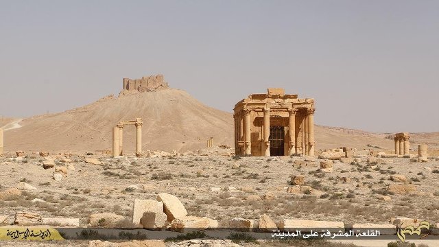 パルミラの古代遺跡。ＩＳＩＳによる破壊の脅威にさらされている＝ＩＳＩＳ公開画像