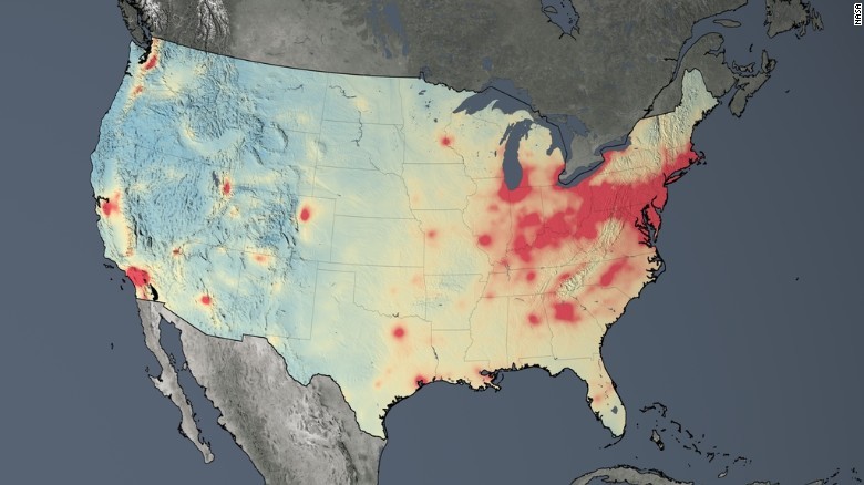 ２００５年の米本土の地図