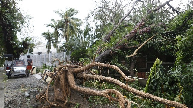 １６日には台風２１号が上陸。フィリピン全土に被害をもたらした