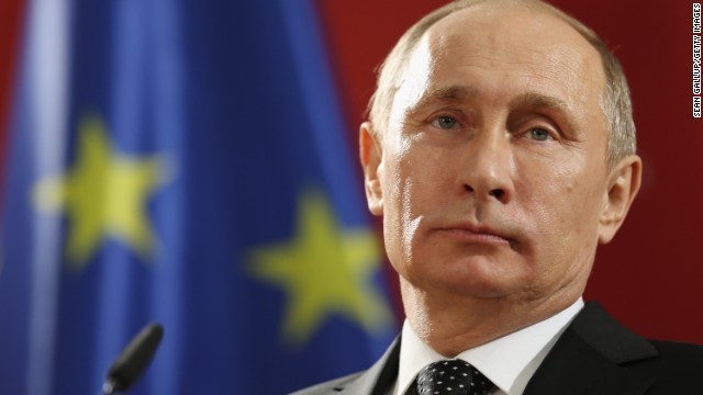 ロシアのプーチン大統領。シリアの停戦合意を発表した