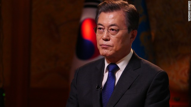 韓国の文在寅大統領がＣＮＮのインタビューに応じた