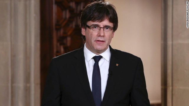 スペイン北東部カタルーニャ自治州のプッチダモン首相