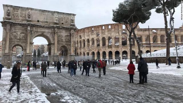 Cnn Co Jp 欧州全土にシベリアの寒波到来 ローマや南仏でも積雪