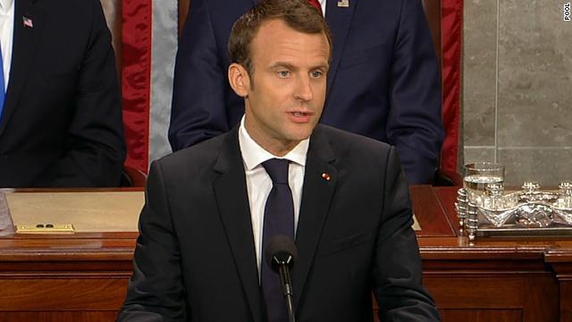 マクロン仏大統領が米議会で演説した