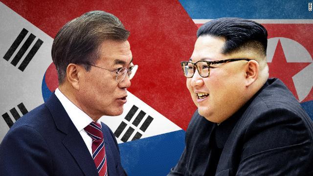 文在寅大統領と金正恩朝鮮労働党委員長が会談