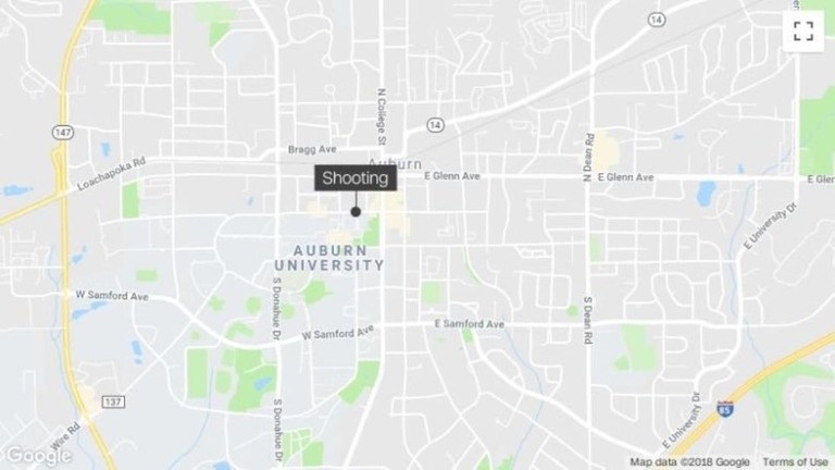 事件はアラバマ州にあるオーバーン大学の近くで起きた/CNN