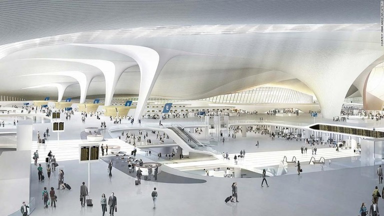 北京の新たな空の玄関、大興国際空港が２０１９年９月に開業予定/Courtesy Zaha Hadid Architects