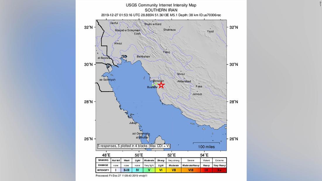 Cnn Co Jp イラン原発近くでｍ５ １の地震 被害の公式情報なし