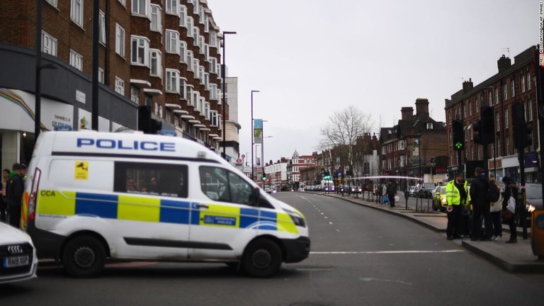 英ロンドン南部で、刃物男が２人を刺して負傷させる事件があった/Press Association via AP Images