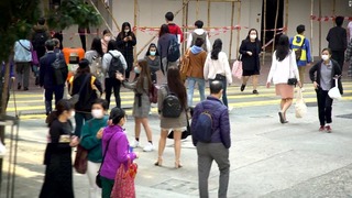 新型コロナウイルスの感染が広がる香港