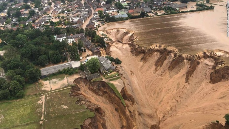 ドイツなど欧州西部を襲った豪雨被害での死者が１２０人を超えたという/Rhein-Erft District/@BezRegKoeln/Twitter 