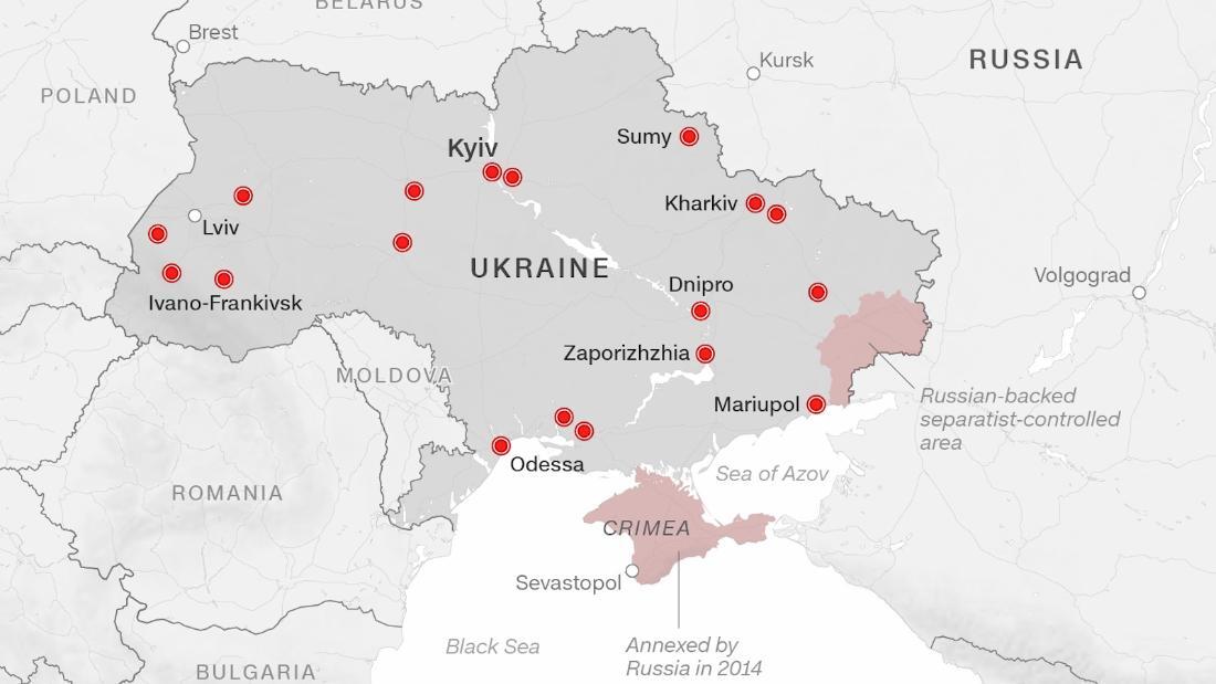 6枚の地図が明らかにするロシア・ウクライナの衝突 CNN.co.jp