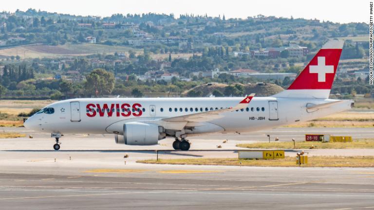 １０位：スイス国際航空/Nicolas Economou/NurPhoto/Getty Images