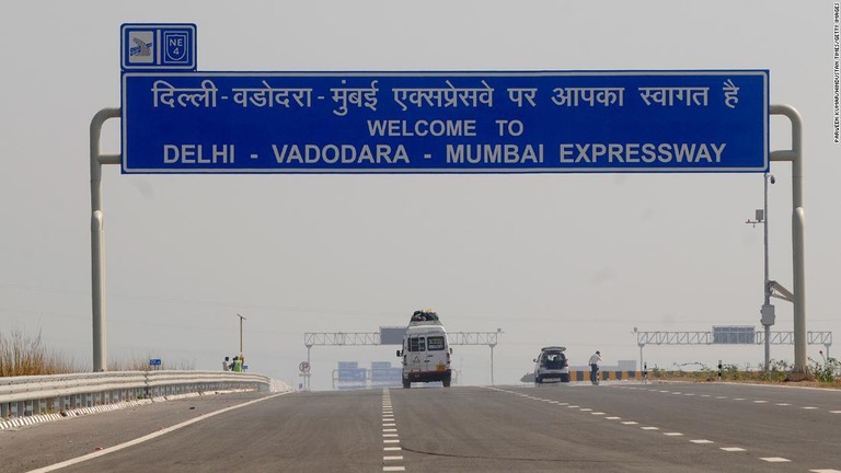 デリー・ムンバイ高速道路の外観＝１０日/Parveen Kumar/Hindustan Times/Getty Images