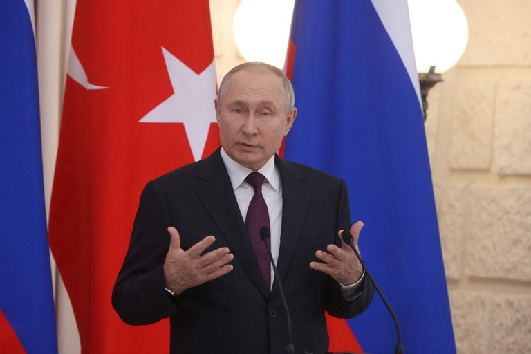 ロシアのプーチン大統領＝４日、ソチ/Getty Images