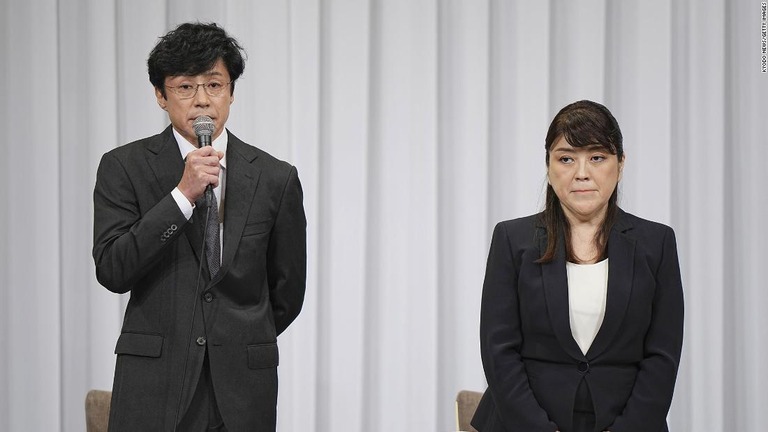 東山紀之氏（左）と藤島ジュリー景子氏/Kyodo News/Getty Images