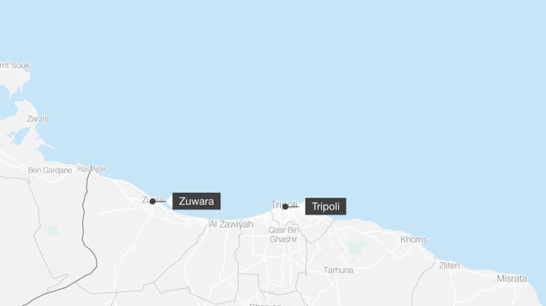 リビア沖で移民を乗せた船が転覆し、国際移住機関（ＩＯＭ）によれば、約６１人が死亡した