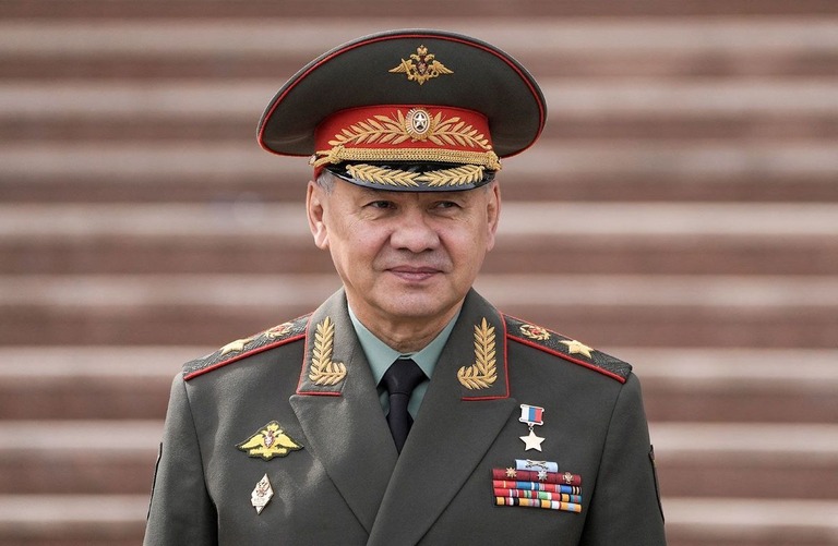 ショイグ氏は大統領令で国防相の任を解かれ、国家安全保障会議書記に任命された/Turar Kazangapov/Reuters