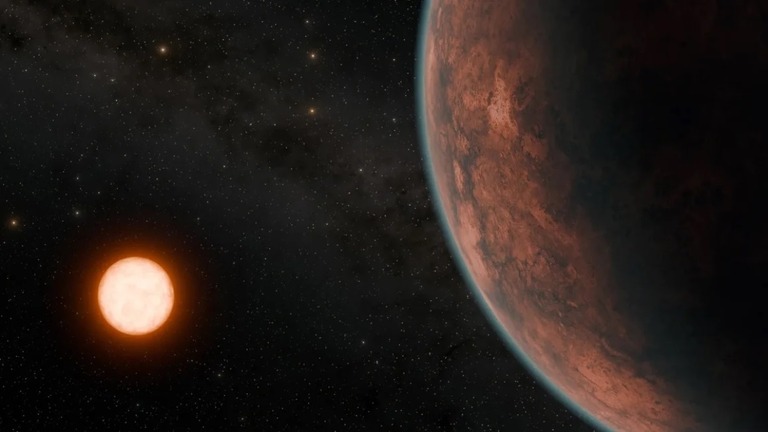 系外惑星「グリーゼ１２ｂ」は、地球から４０光年離れた赤色矮星を周回している/R. Hurt/JPL-Caltech/NASA