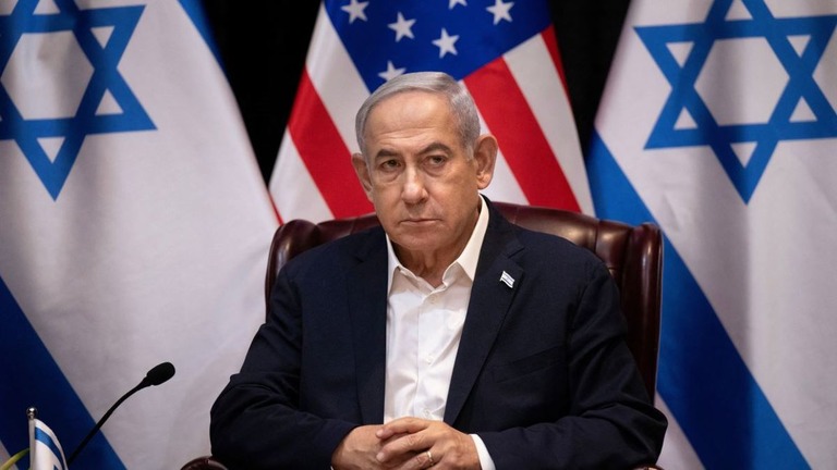 イスラエルのネタニヤフ首相＝２０２３年１０月、イスラエル・テルアビブ/Brendan Smialowski/AFP/Getty Images