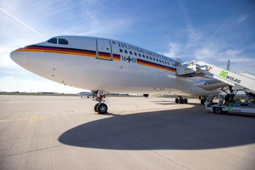 機体の大きさと航続距離の長さからＡ３４０は各国首脳の専用機にも採用された
/Jens Büttner/picture alliance/dpa/Getty Images