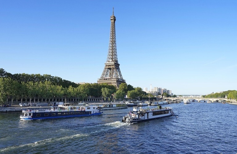 フランスのセーヌ川＝２０２３年７月１７日/Kyodo News/Getty Images