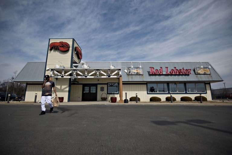 米レッドロブスターの店舗/Daniel Acker/Bloomberg/Getty Images via CNN Newsource