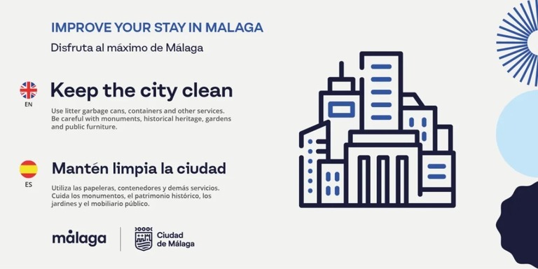 街をきれいに保つよう求めた別のポスター/Malaga Tourism/X