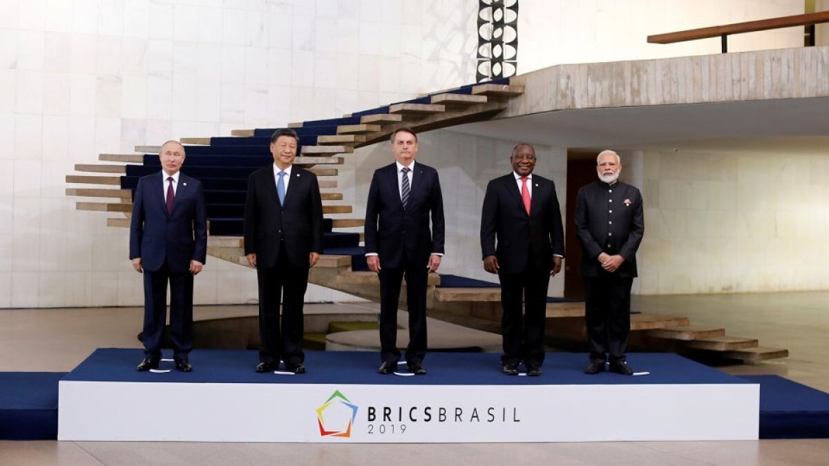 ＢＲＩＣＳ首脳会議に出席した各国首脳＝２０１９年１１月、ブラジル・ブラジリア
/Adriano Machado/Reuters