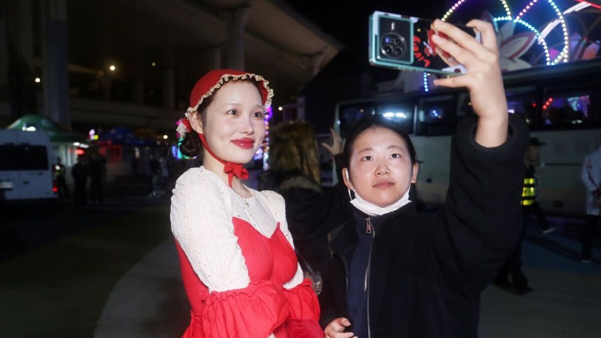 中国・上海ではハロウィーンのイベントが開催された＝２７日/CFOTO/Future Publishing/Getty Images