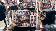 香港の民主化指導者４５人に量刑言い渡し、最長１０年の禁錮　国安法違反