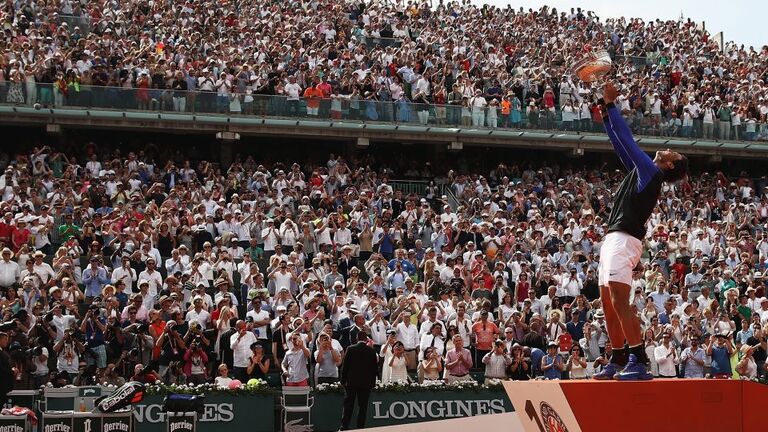 ２０１７年に全仏オープンで優勝したナダル/Julian Finney/Getty Images