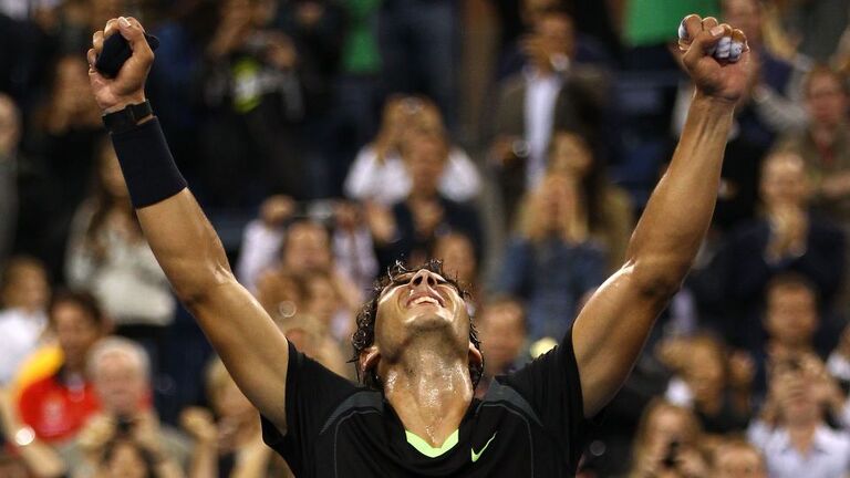 ２０１０年の全米オープン決勝で勝利したナダル/Clive Brunskill/Getty Images