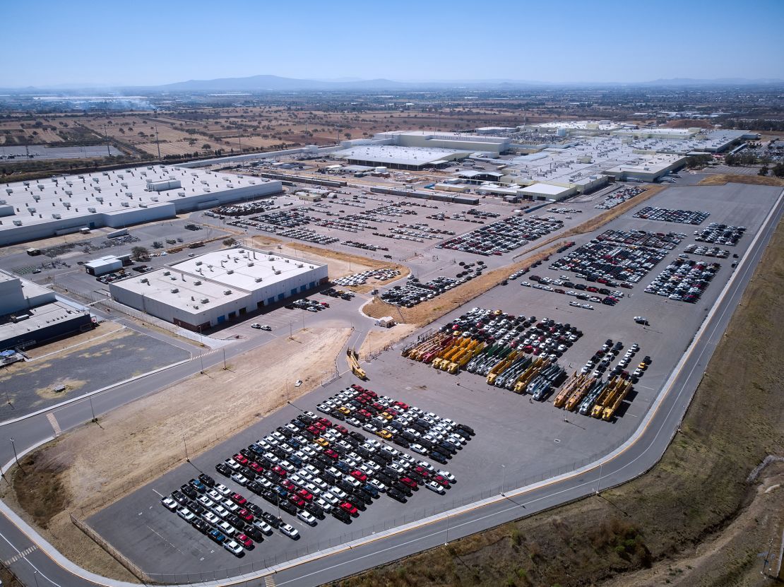 メキシコにあるゼネラルモーターズ（ＧＭ）の工場
/Maurico Palos/Bloomberg/Getty Images