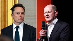 ドイツ首相、イーロン・マスク氏に怒り　右翼政党支持は「実に不快」