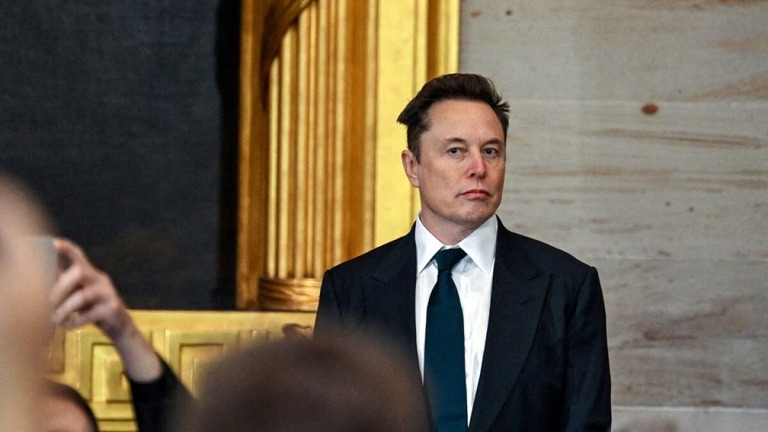 イーロン・マスク氏＝１月２０日、米ワシントンＤＣ/Kenny Holston/The New York Times/Pool/Reuters